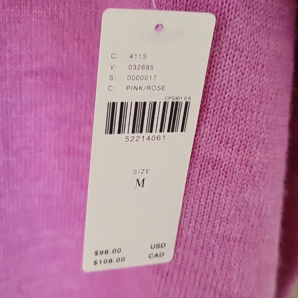 By Anthropologie Merino Wool Oversized Relaxed Slouchy V-Neck Sweater - Size M - Picture 7 of 7